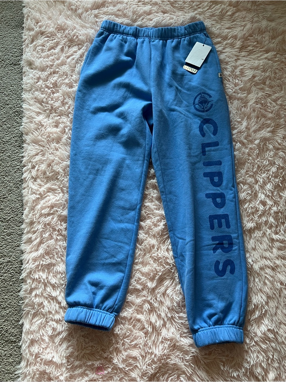 Clippers Sweatpants Small Womens Blue '47 Fleece Lined Jogger